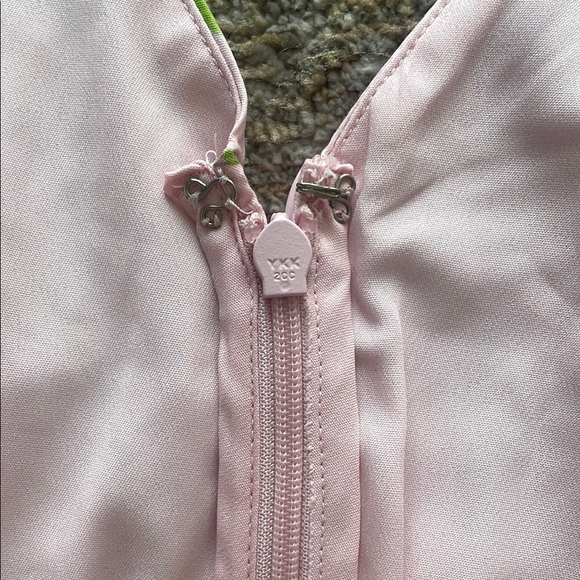 Express Pink Ruched Peplum Sleeveless Blouse - Picture 5 of 6